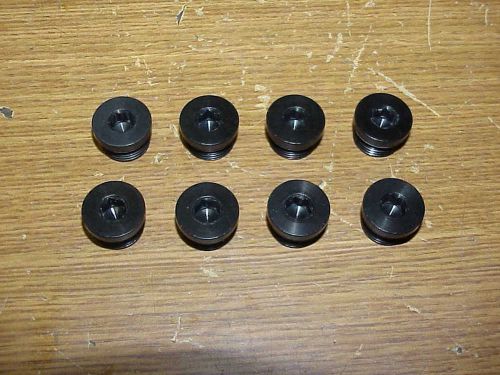 8 new billet aluminum port plugs -08 an from a nascar engine shop sb2.2 &amp; dodge