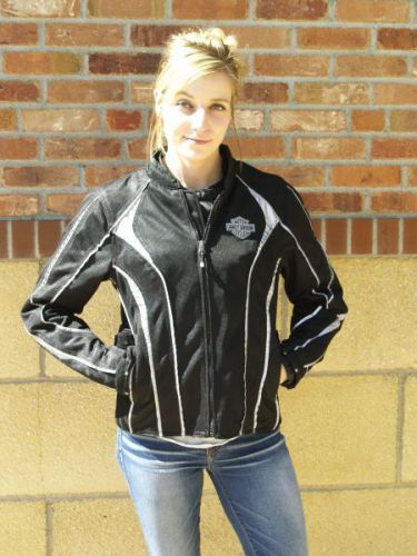 Harley-davidson womens 360 mesh small riding jacket ~ new!