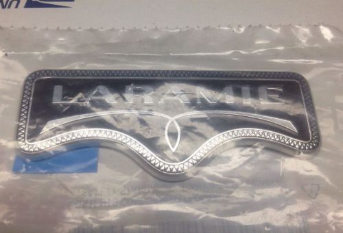 Oem mopar 09-10 dodge ram dakota laramie edition tailgate emblem / badge new