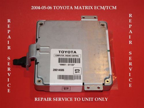 04 05 06 toyota matrix ecu ecm rebuild repair service transmission shift issues