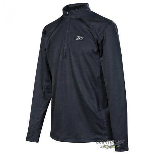 Klim men&#039;s defender moisture-wicking base-layer 1/4 zip shirt - black