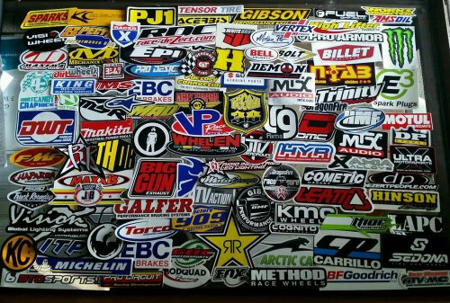 150 pcs combo atv racing decals stickers offroad dirt atv worcs quad utv lanyard