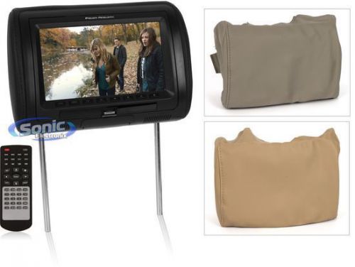 Power acoustik hdvd-91cc 9" lcd headrest monitor dvd player w/ fm/ir transmitter