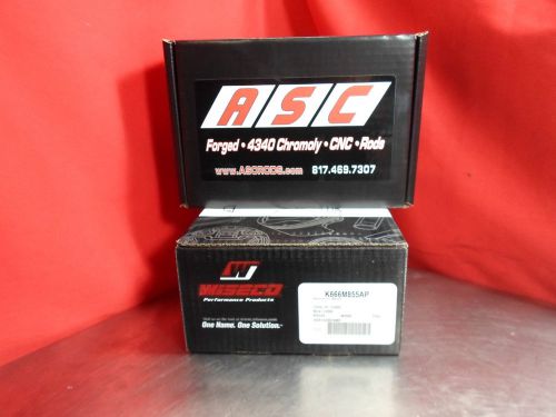Asc rods ascevorod wiseco k666m855ap pistons evo 4 5 6 7 8 9 4g63 7-bolt