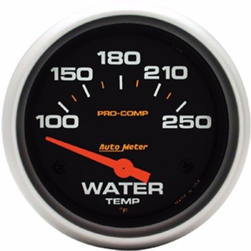 Auto meter 5437 pro-comp electric water temperature gauge dented box special!