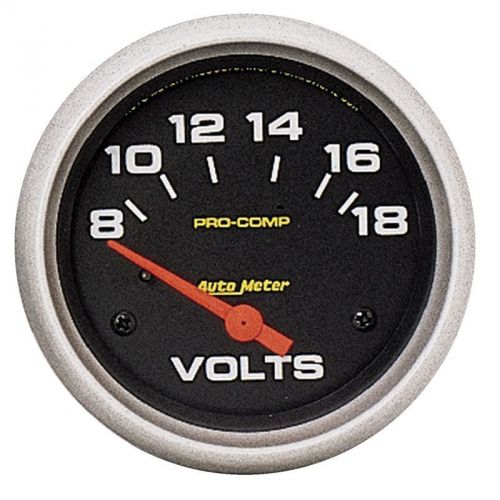 Autometer 5492 gauge, voltmeter, 2 5/8&#034;, 18v, electric, pro-comp