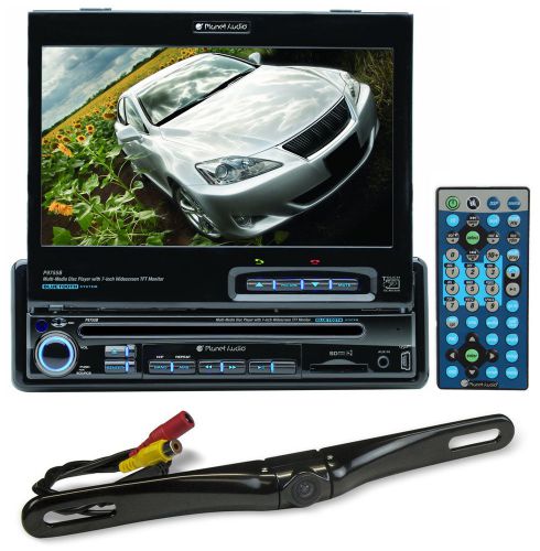 Planet audio p9755b 7&#034; in-dash car monitor dvd/cd receiver bluetooth/usb+camera