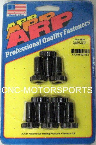 Arp flywheel bolt kit 203-2801 toyota 2.0l 3sgte dohc 8 pcs 1.000 uhl m12 x 1.25