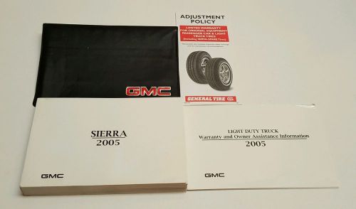 2005 gmc sierra owners manual denali slt sle wt z-71 4x4 2wd 1500 2500 3500 gas