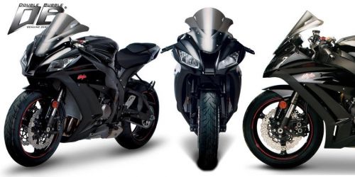 Zero gravity double bubble windscreen dark smoke (16-263-19)