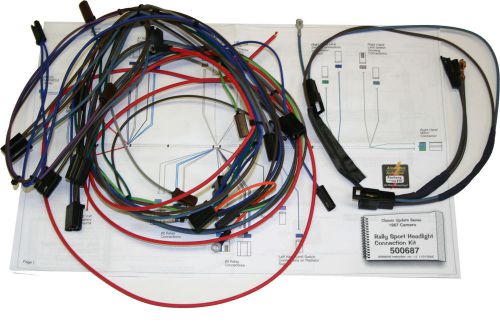 67 camaro rs front headlight wiring harness kit 500773