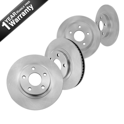 Front and rear oe brake rotors set town country grand caravan journey c/v routan