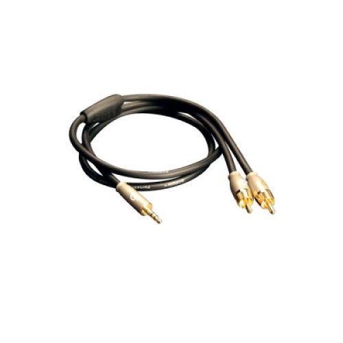 Isimple isve923 phonowire 3.5mm (1/8) mini jack to rca gold plated interconnect