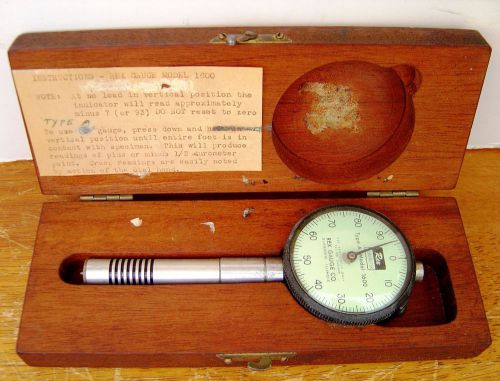 Rex type a, model 1600 durometer in wood case - nice!