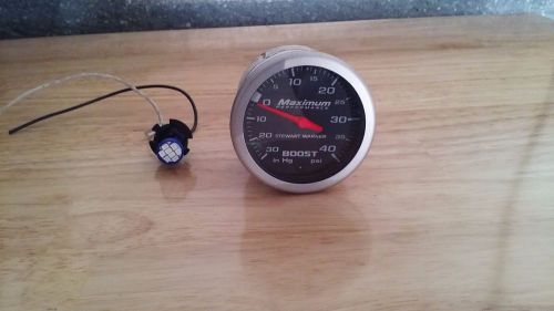 Stewart warner 40 psi boost gauge turbo honda subaru mitsubishi nissan toyota