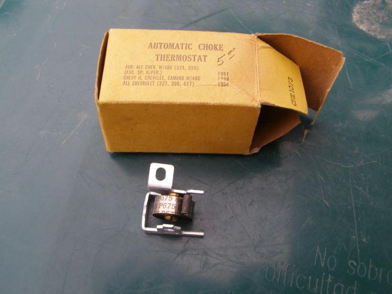 Nos 1968 chevrolet big block automatic choke thermostat 67 small block 4 barrel