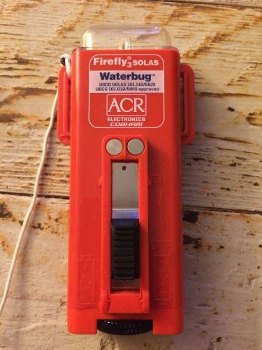 Acr firefly waterbug high intensity strobe survival light with case and whistle