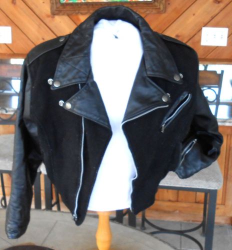 Harley davidson leather fleece lined jacket harley logo on back small