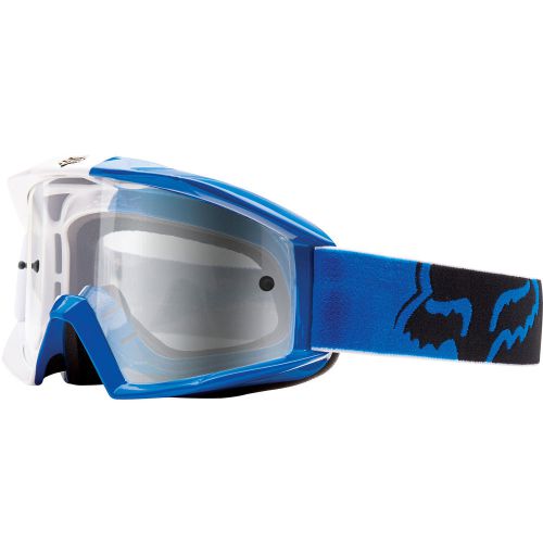 Fox racing main goggle 180 race yz blue clear lens no fog motocross dirtbike