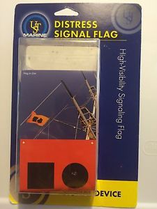 New ust marine distress signal flag device sos 36" x 36" revere supply co