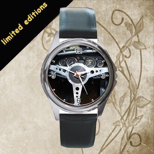 New!! mg mga 1878 classic car steering limited editions leather watch
