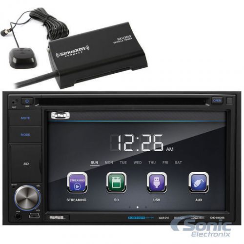 Soundstorm dd662b double din bluetooth dvd reciever w/ next gen satellite radio