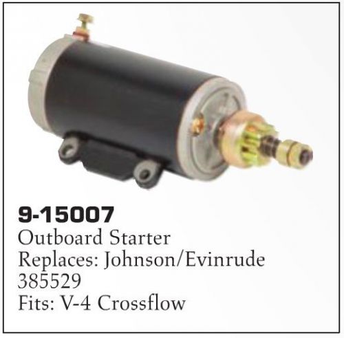 Mallory 9-15007 1973-99 johnson/evinrude 85-115hp crossflow starter aka 385529