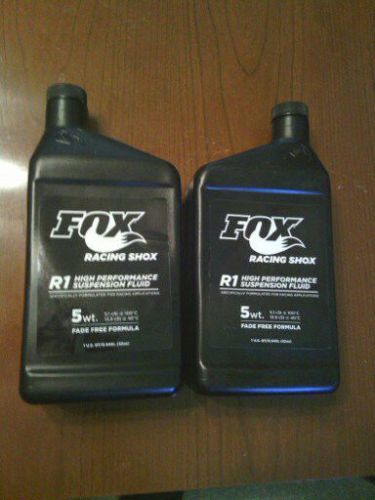 2 qt fox racing shox r1 high performance suspension fluid 5 wt. fork shock oil