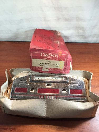 Vintage nos 1941 1942 ford mercury crowe auto radio panel kit hot rod rat rod