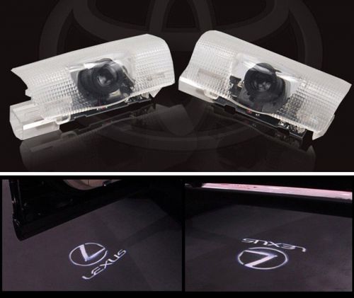2x car led door courtesy shadow lights for lexus ls es is250 gs