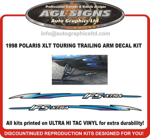 1998 polaris  xlt touring  ifs  trailing arm decals , graphics reproduction ifs