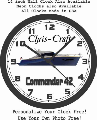 Chris craft commander 42 wall clock-free usa ship