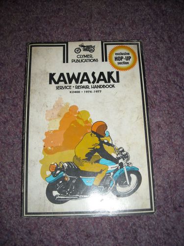 Clymer kawasaki service &amp; repair manual 1974 - 1977 kz400 twins