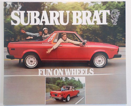 1978 subaru brat sales brochure fun on wheels