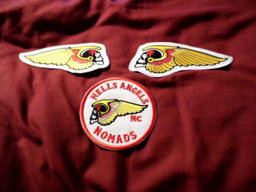 Pagans hells angels pin logo skull outlaw nomads biker