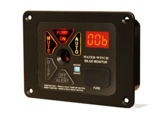 Water witch ba200 bilge monitor alarm new marine boat pump monitor 12v black