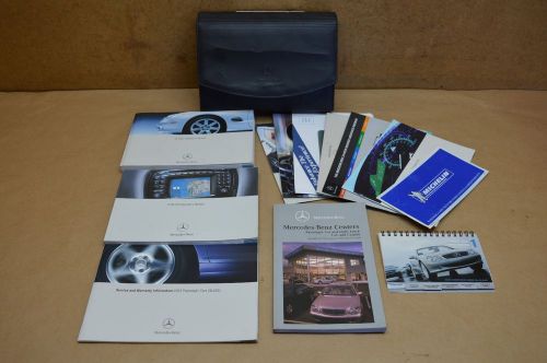 03-04 r230 mercedes benz sl500 sl55 owners manual booklet assembly oem