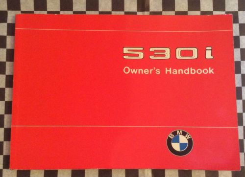 Bmw 530 i owners manual