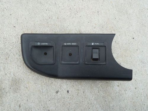 1987-1991 ford truck f150 f250 f350 xlt lower left light &amp; wiper dash bezel oem