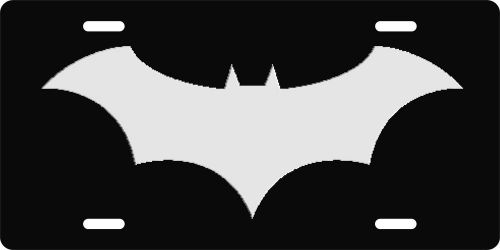 Bat symbol auto truck licence plate batman
