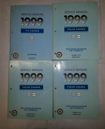1999 chevrolet p12/p32/p42 motorhome and commercial chassis fsm&#039;s 4 volume set