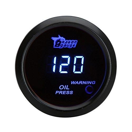 Docooler® 52mm 2.0 inch lcd 0~120psi auto car digital oil pressure meter gauge
