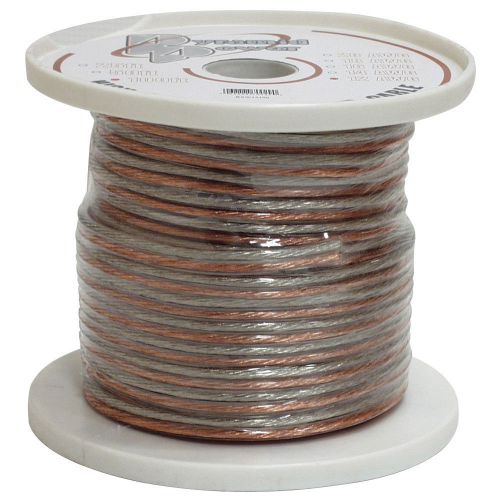 Speaker wire 16 ga 100' clear pyramid rsw16100 wire