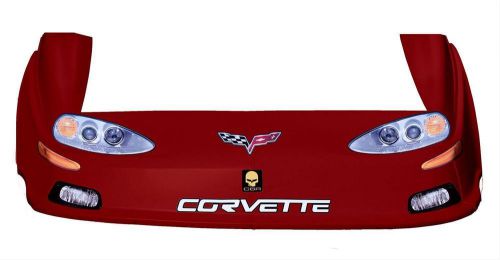 Five star race bodies 925-416r md3 chevrolet corvette dirt combo nose kit red