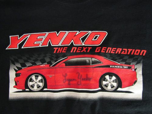 Yenko camaro t-shirt men&#039;s xl black short sleeve lynn yenko 5th gen camaro