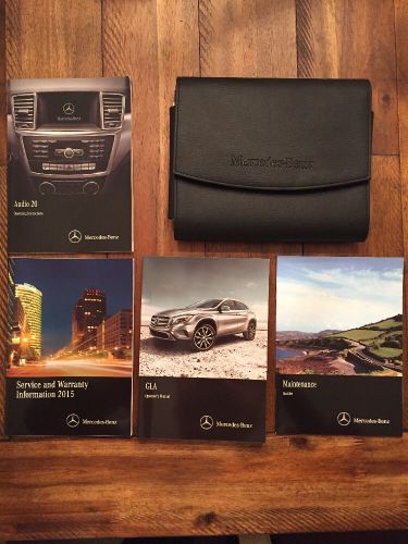 2015 mercedes benz gla class owners manual set with leather pouch