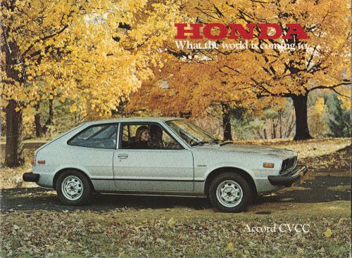1977 honda dealer brochure from rick case honda in akron, ohio ?? - accord cvcc