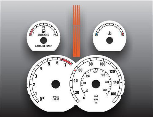 1991-1998 bmw 850ci dash instrument cluster white face gauges