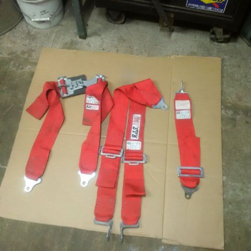 Rjs 5  point harness latch style red  expired