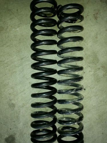 Pair of 18&#034; coilover springs 350 rate 2.5&#034; black for 2&#034; coil overs